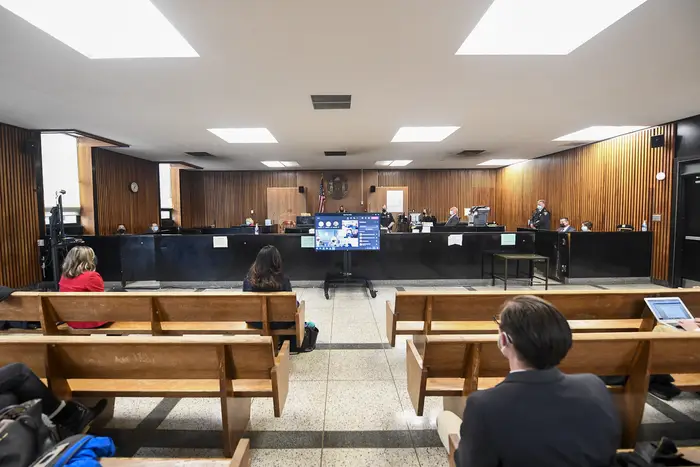 A look inside an Albany courtroom where former Governor Andrew Cuomo's misdemeanor case against him was dismissed.